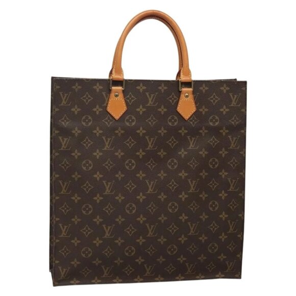 LOUIS VUITTON Monogram Sac Plat Hand Bag M51140 LV Auth 139896 - Picture 1 of 16
